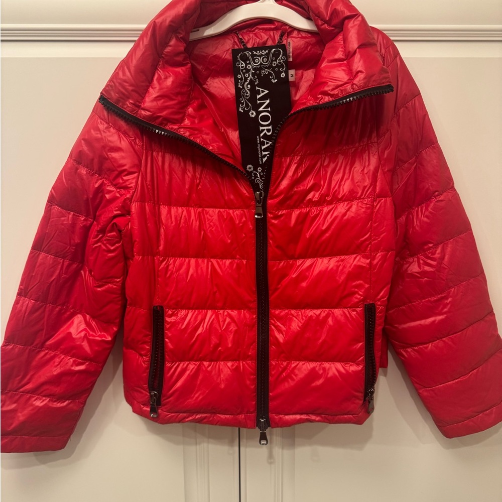 Red ANORAK Puffer Jacket